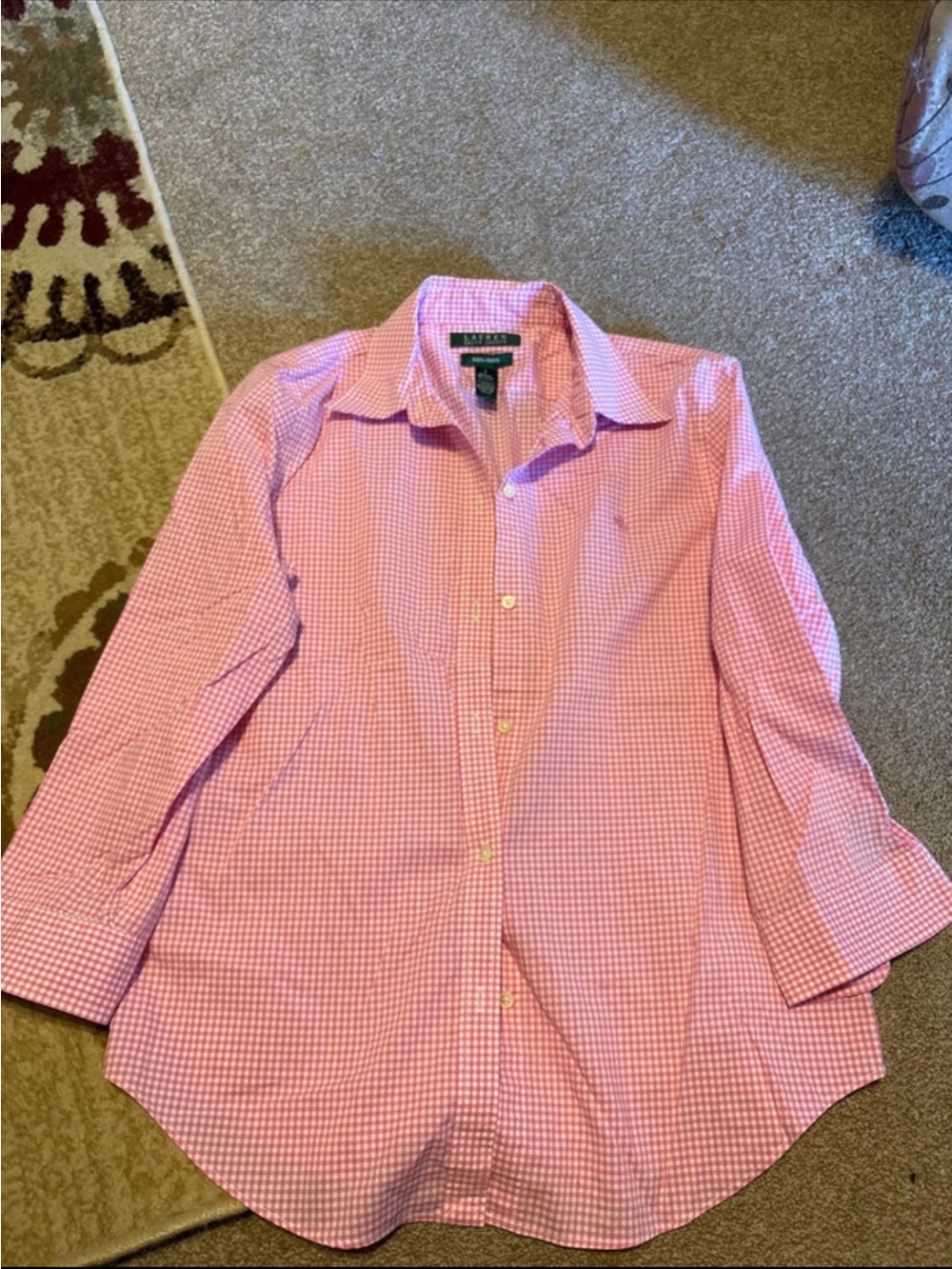 Lauren Ralph Lauren Pink Gingham Button-Down Shirt for Kids